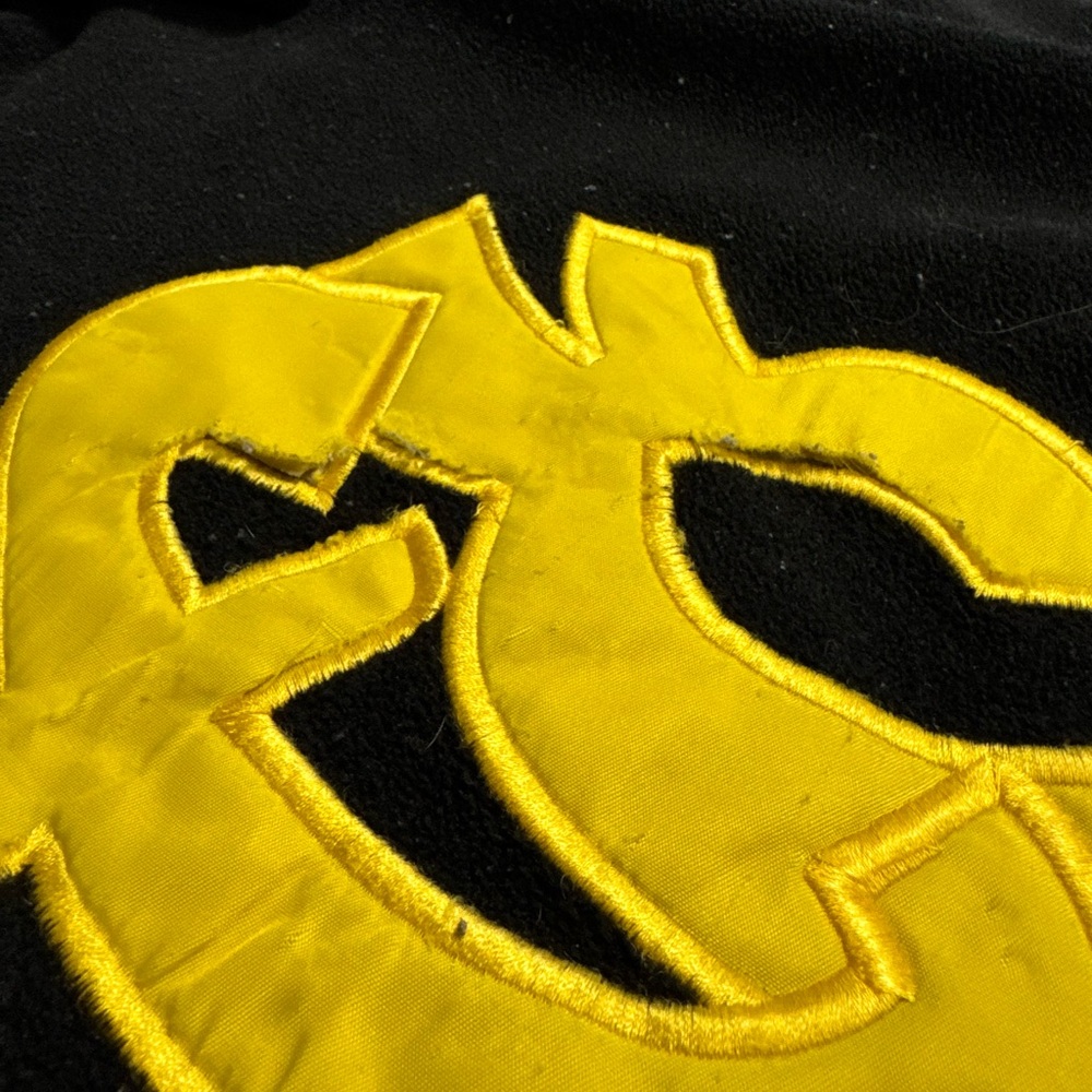 Black Exhaust Hoodie Sweatshirt with Yellow Logo - Picture 8 of 8